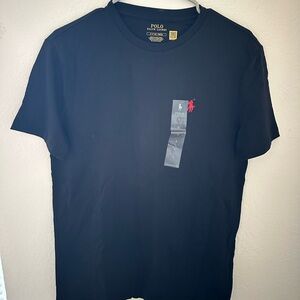 Polo by Ralph Lauren Men's Black Tee with Red Logo